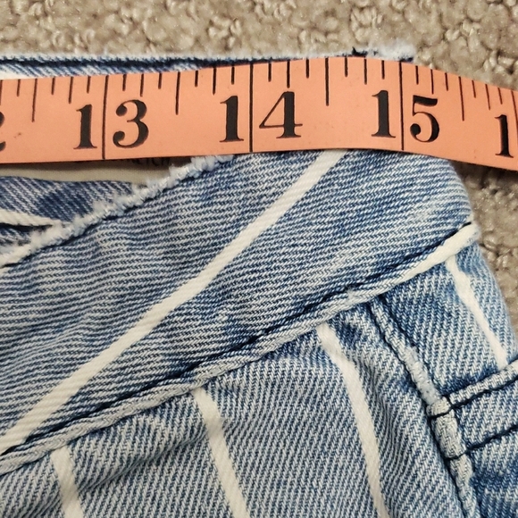 Buffalo David Bitton Blue Striped Ankle Jeans - Picture 2 of 9